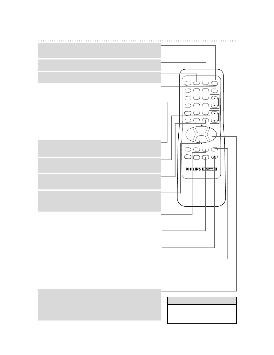 Remote control buttons (cont’d) 21, Helpful hint, When in stop mode, press to fast | Philips VRX360AT99 User Manual | Page 21 / 56