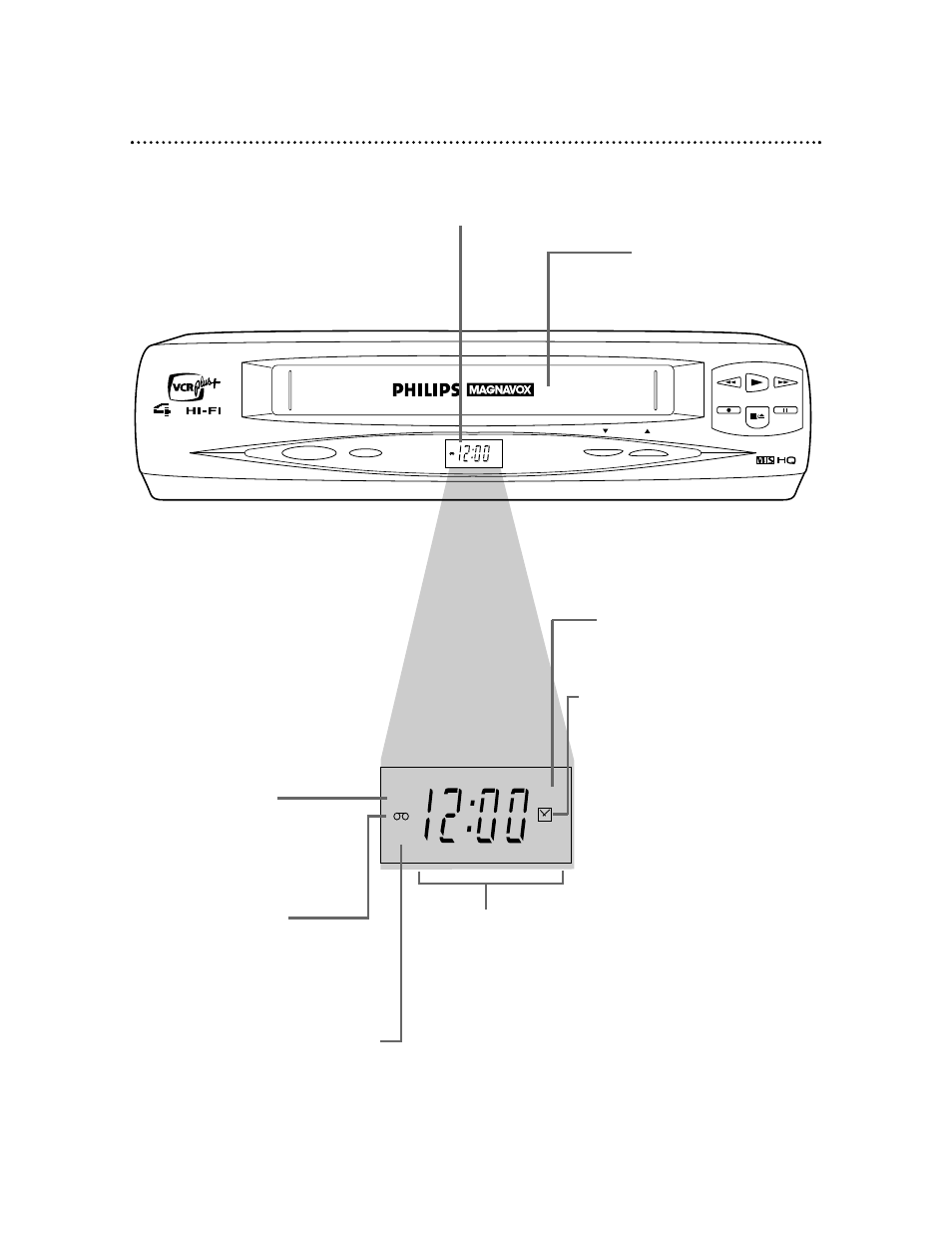 Vcr display panel 23 | Philips VRX360AT99 User Manual | Page 23 / 56