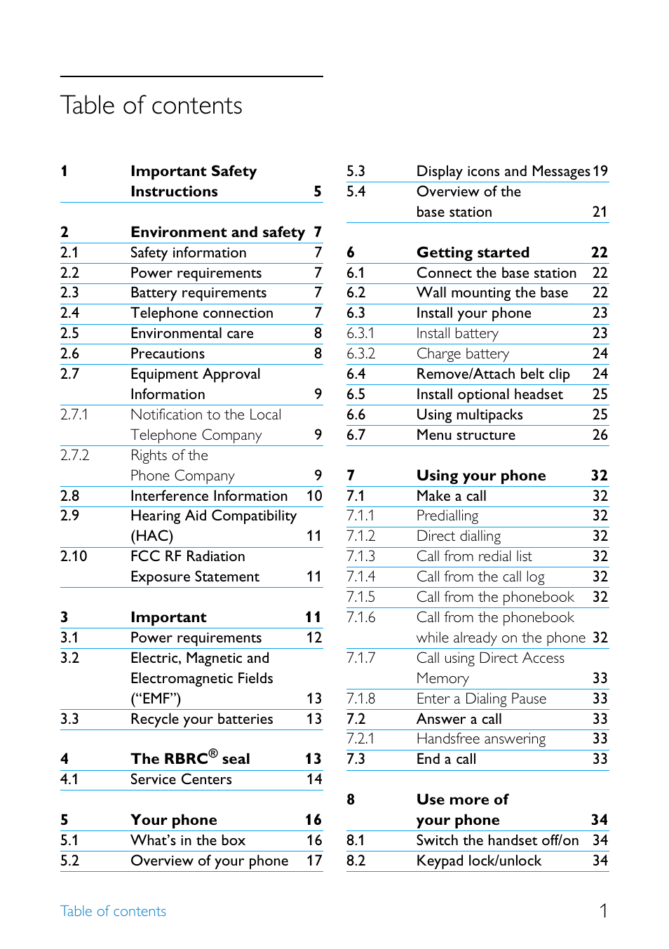 Philips SE4552B-17 User Manual | Page 3 / 76