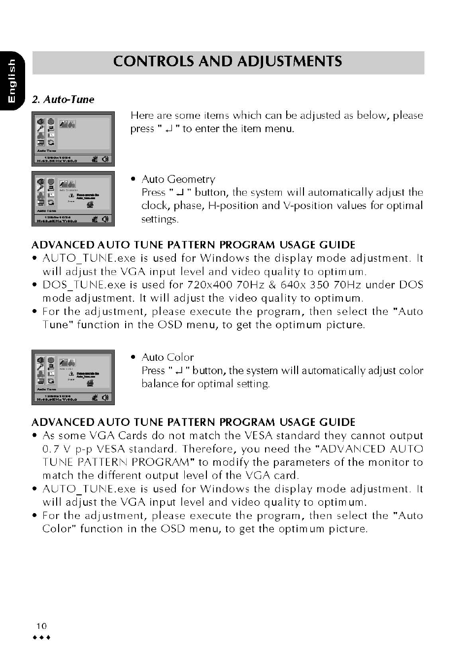Controls and adjustments | Atlantis Land A05-19BM-F02 User Manual | Page 12 / 23