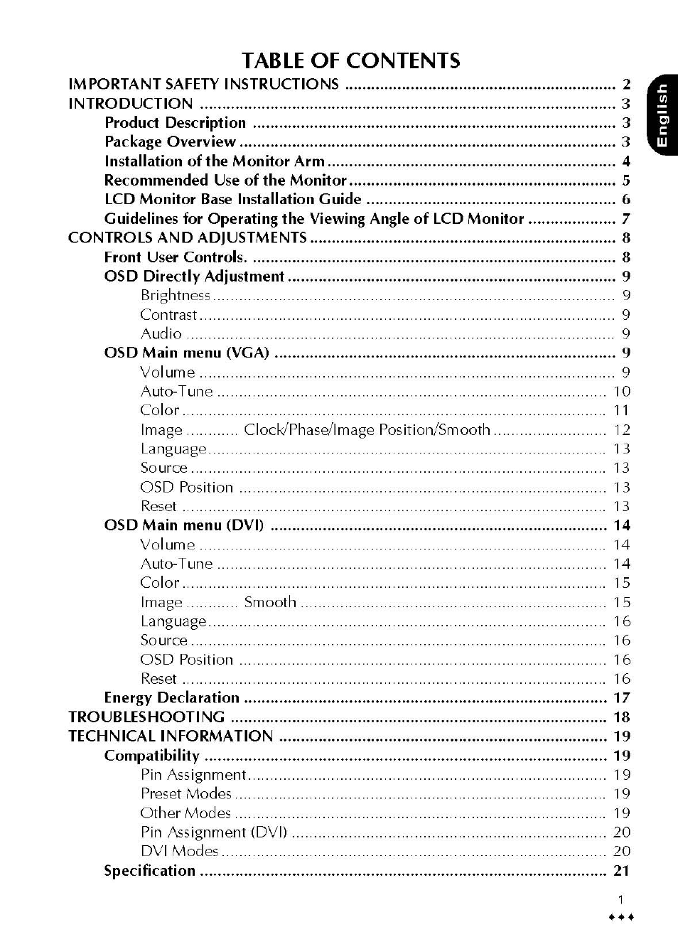 Atlantis Land A05-19BM-F02 User Manual | Page 3 / 23