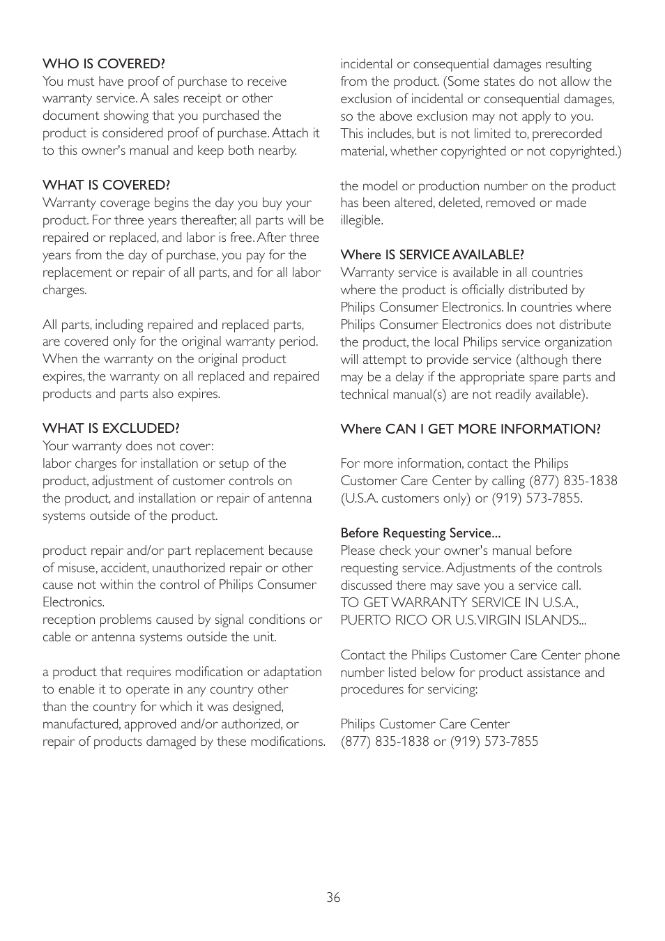 Philips 221V2SB-00 User Manual | Page 38 / 47