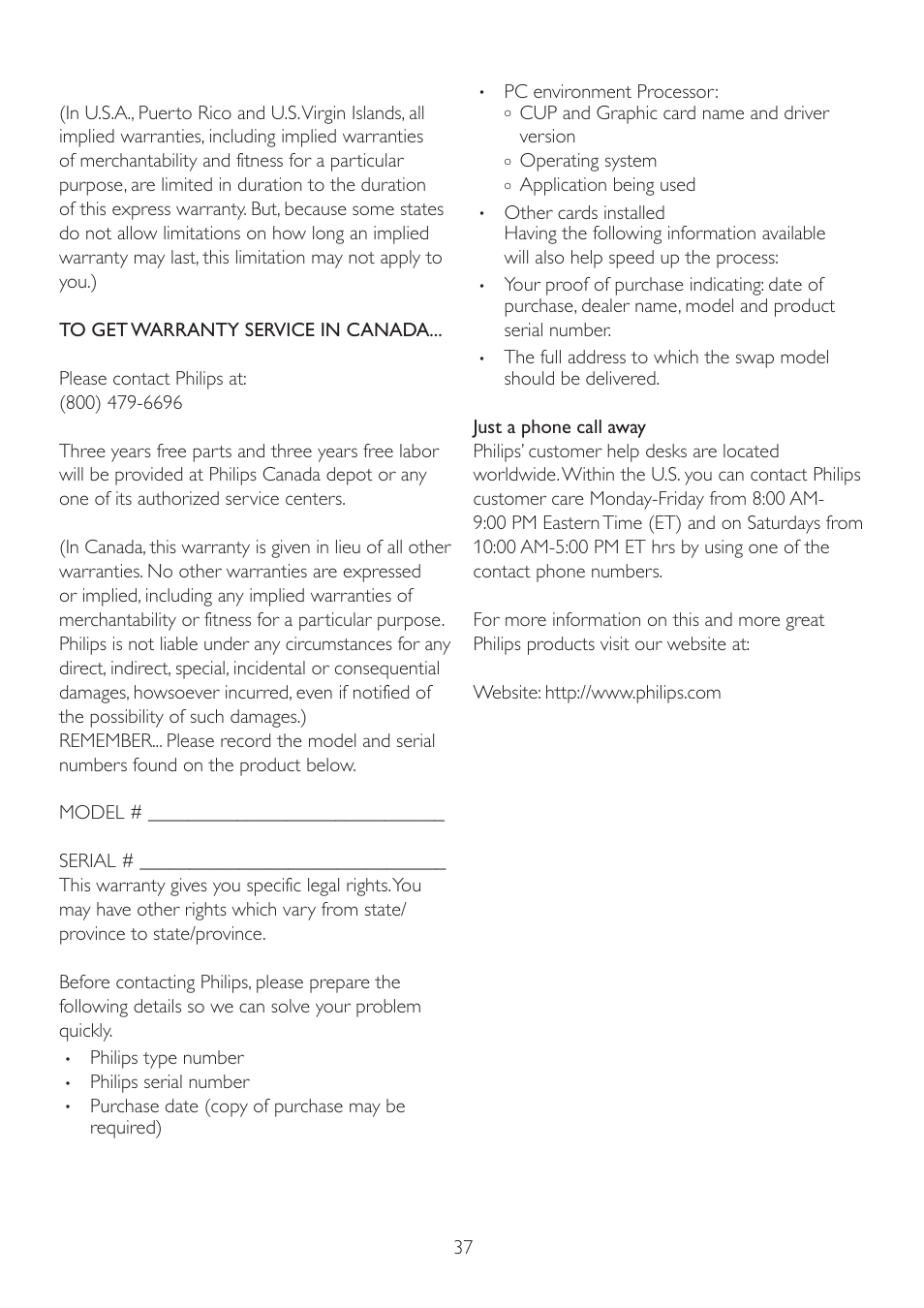 Philips 221V2SB-00 User Manual | Page 39 / 47