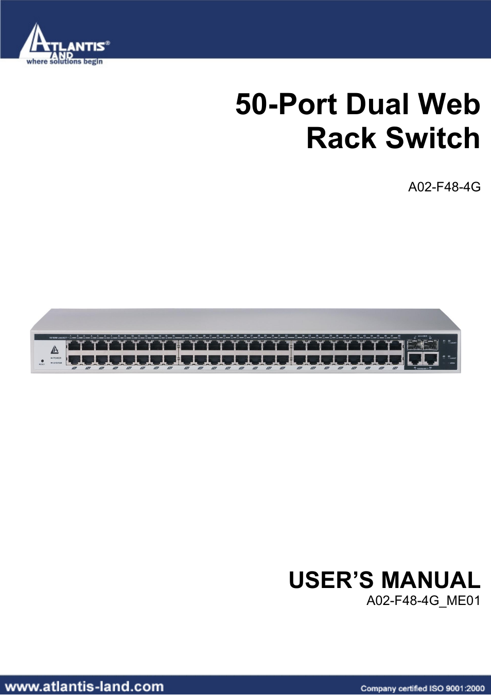 Atlantis Land A02-F48-4G User Manual | 32 pages