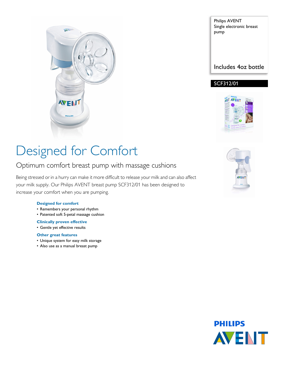 Philips SCF312-01 User Manual | 2 pages