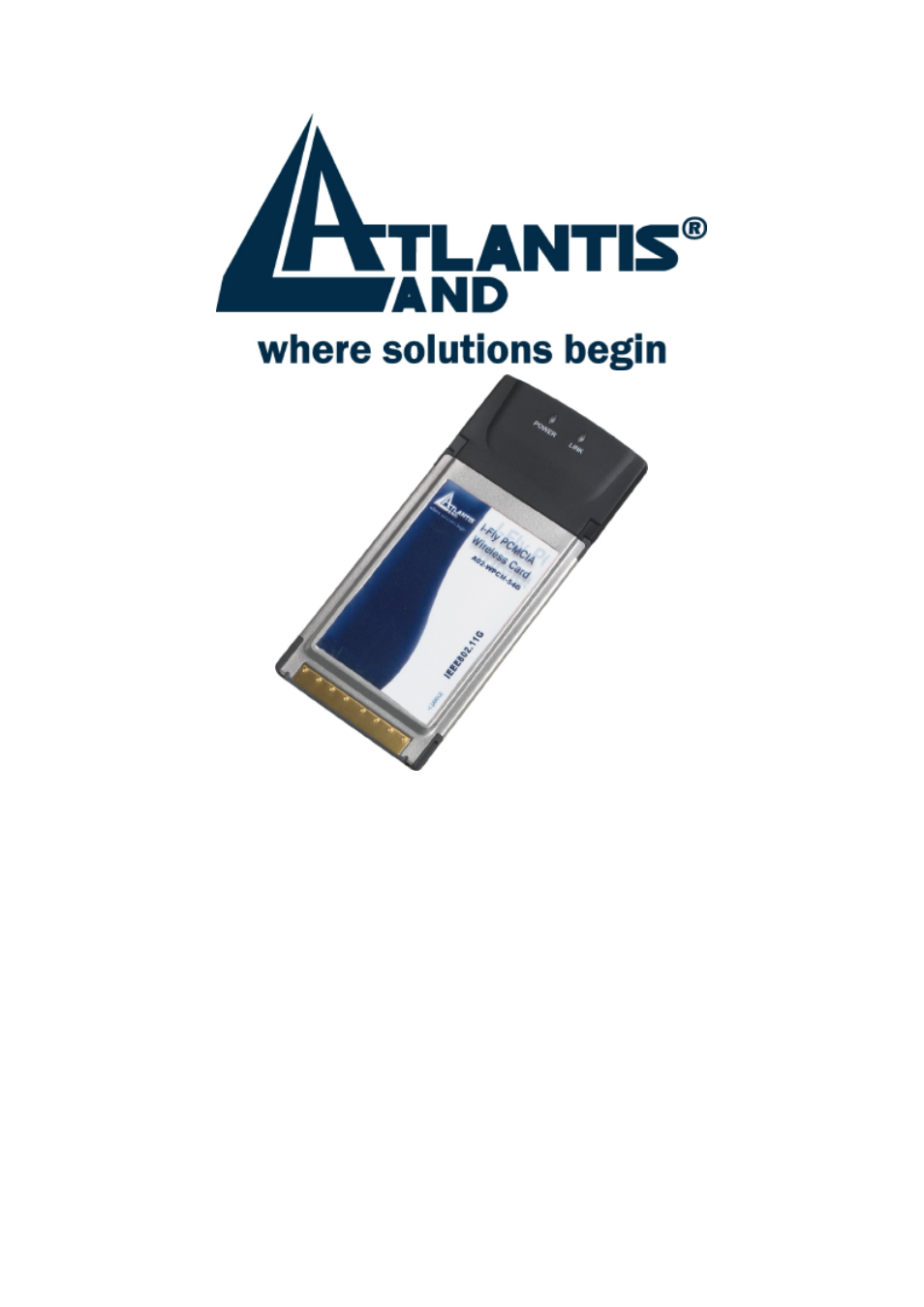 Atlantis Land 54Mbps Wireless Network PCMCIA Adapter User Manual | 5 pages