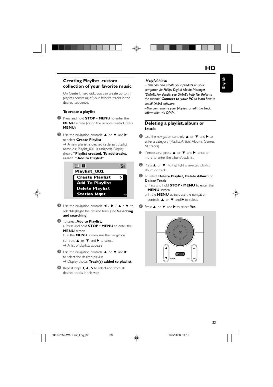 Philips Streamium Wireless Music Center&Station WACS57 Center+Station with Wireless streaming User Manual | Page 33 / 52