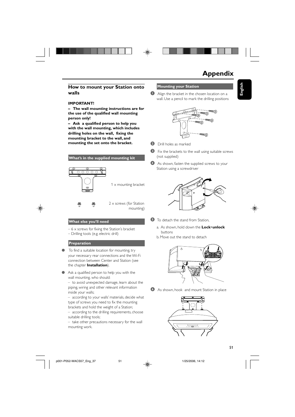 Appendix | Philips Streamium Wireless Music Center&Station WACS57 Center+Station with Wireless streaming User Manual | Page 51 / 52