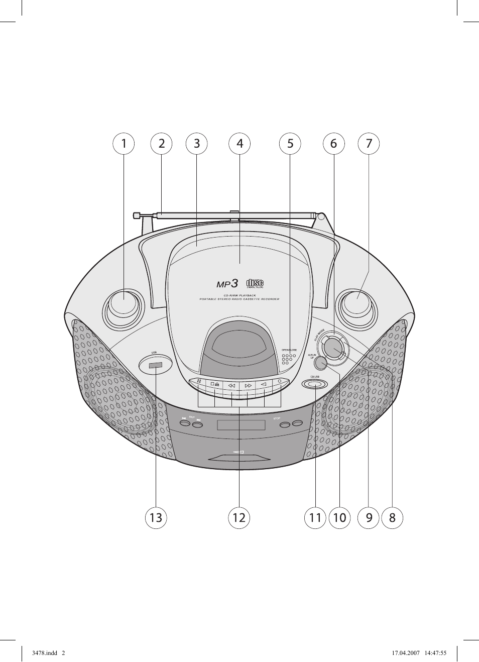 Vitek VT-3478 BK User Manual | Page 2 / 40