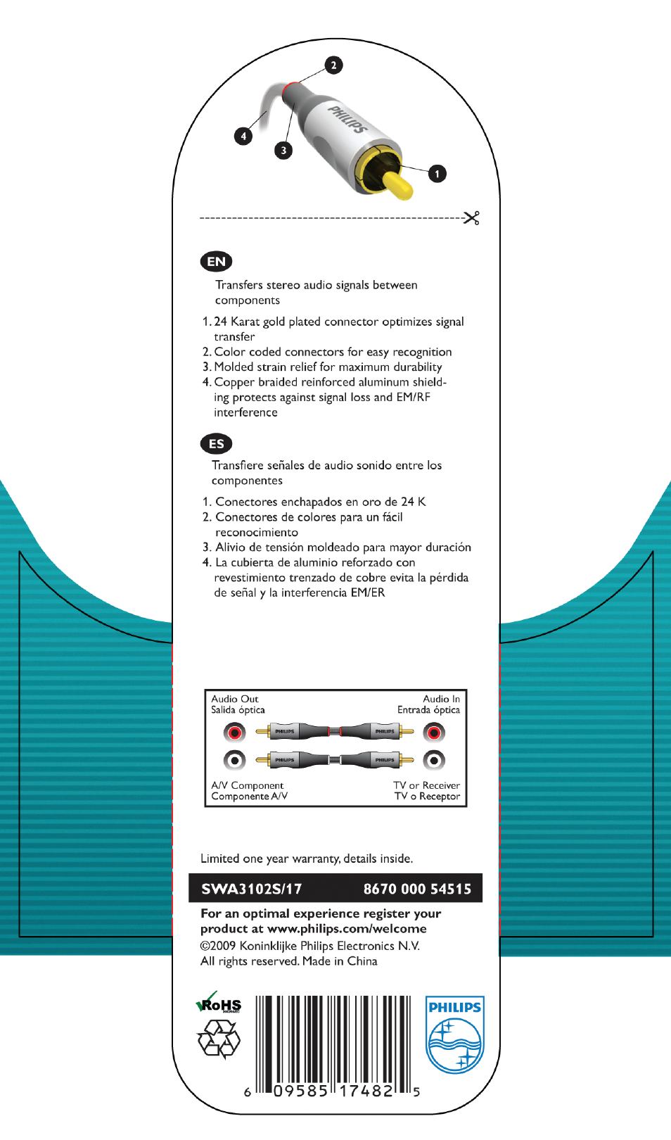 Philips SWA3102S-17 User Manual | 1 page