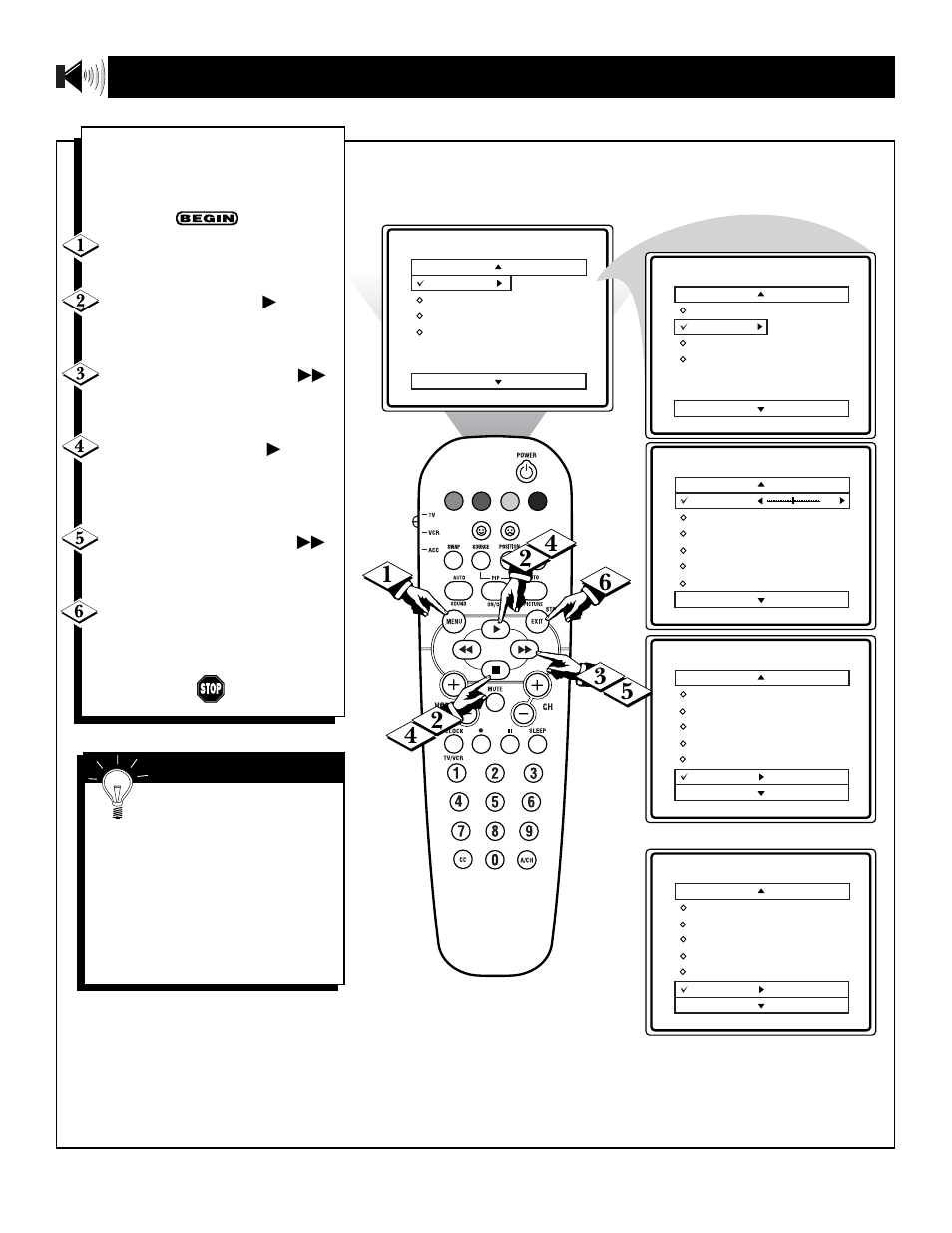 Etting the, Eceive, Tereo | Rogramming | Philips 32PS61S User Manual | Page 12 / 48