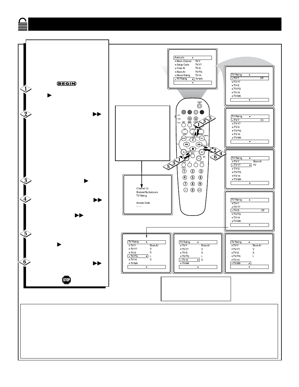 Tv r, Locking, Rogramming | Ased on, Atings | Philips 32PS61S User Manual | Page 20 / 48