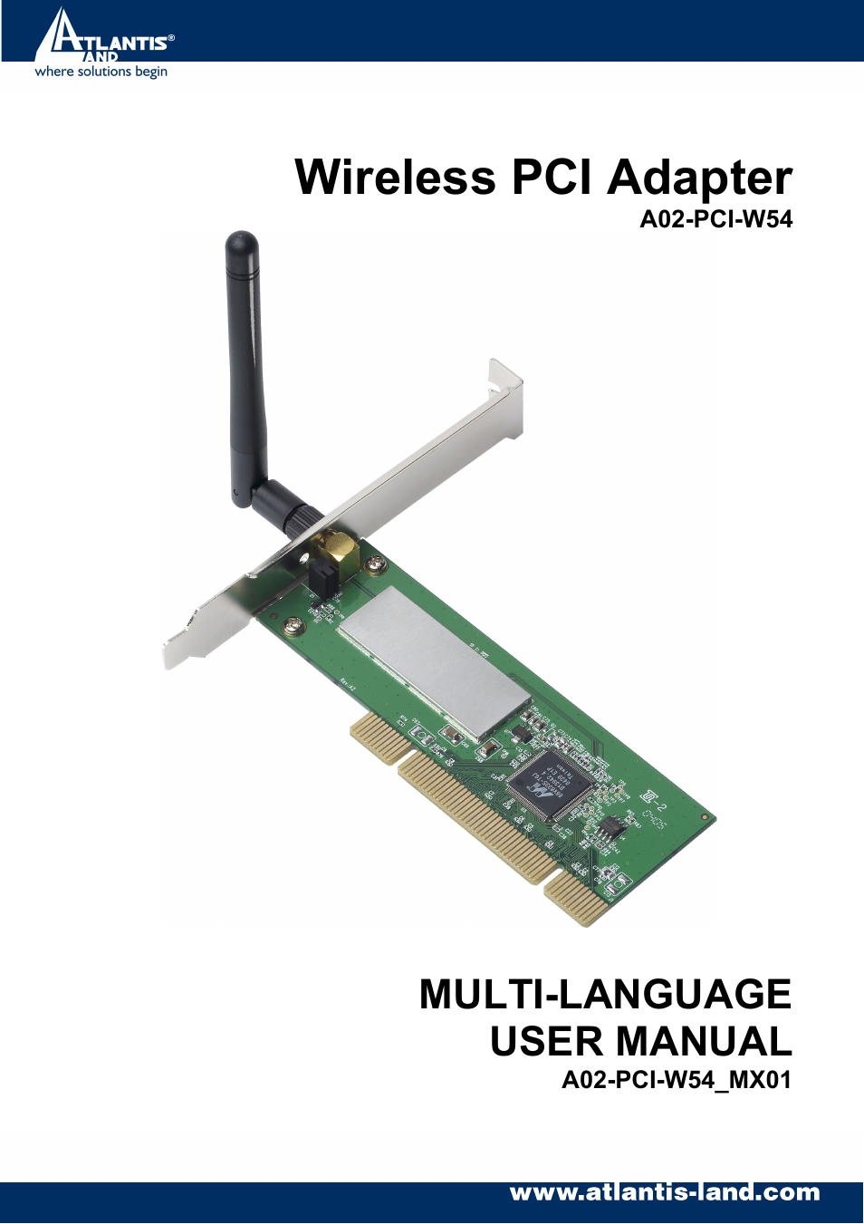 Atlantis Land A02-PCI-W54 User Manual | 72 pages