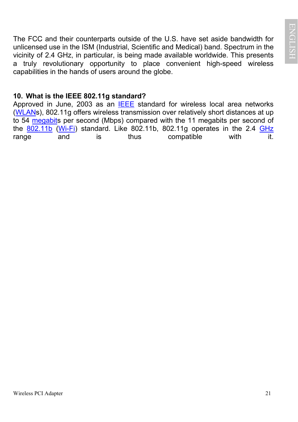 Engl ish | Atlantis Land A02-PCI-W54 User Manual | Page 28 / 72