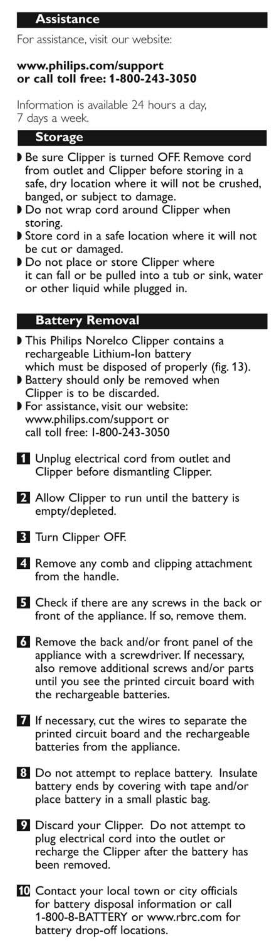 Philips QC5345-15 User Manual | Page 7 / 8