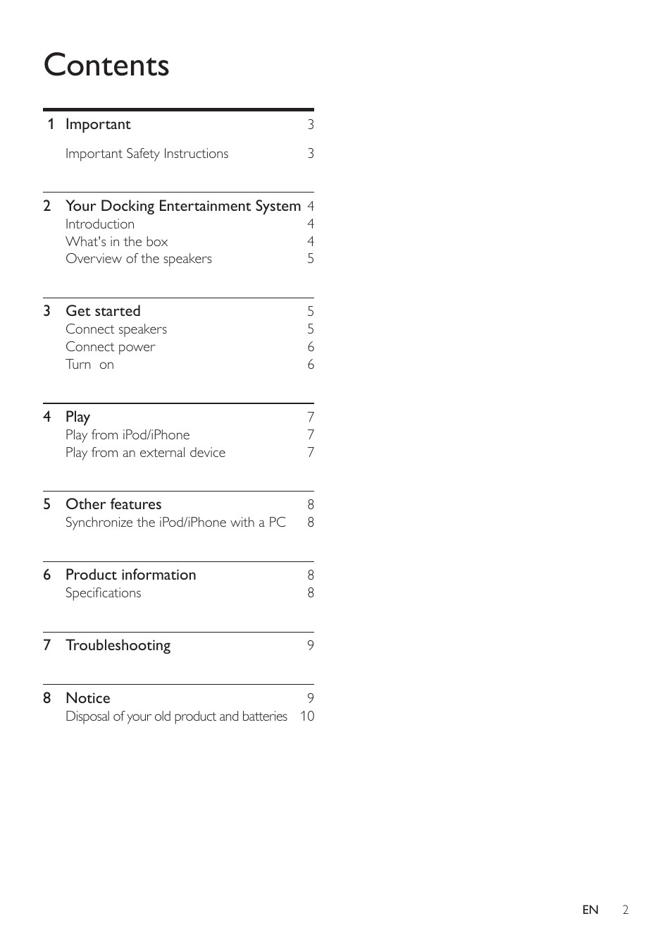 Philips DS6200-37 User Manual | Page 2 / 11