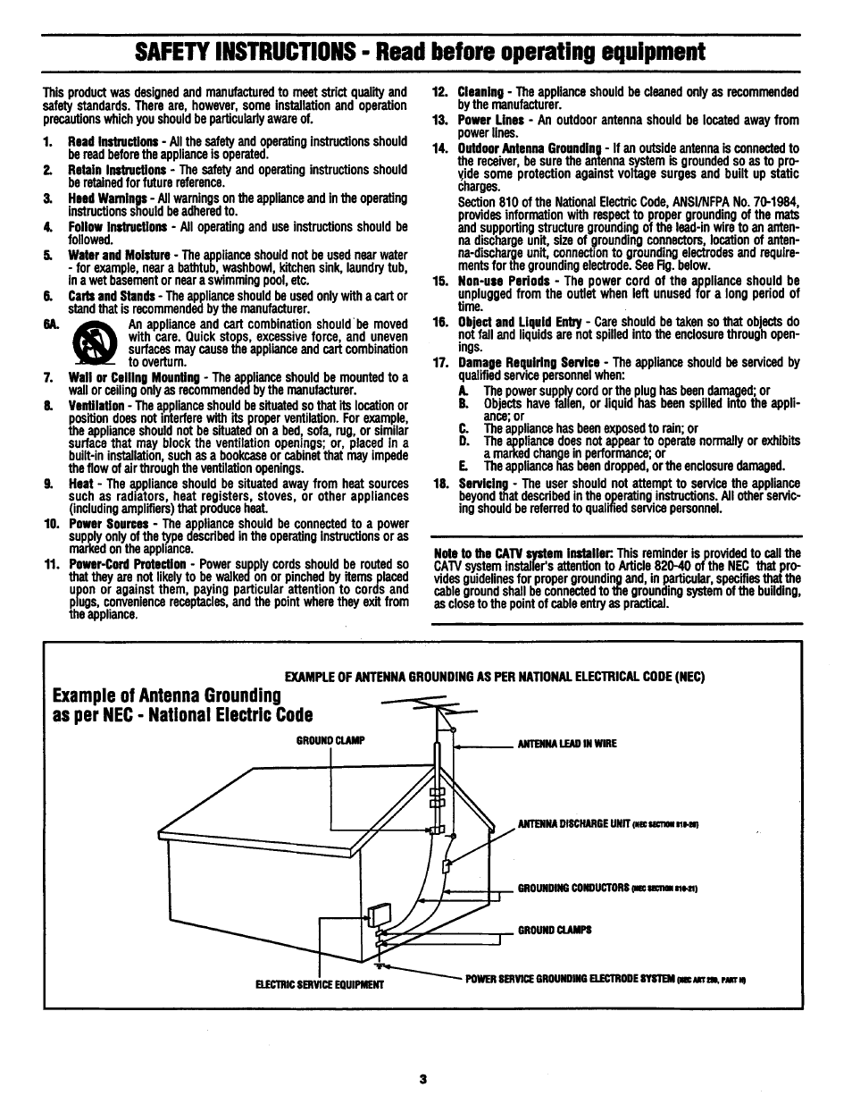 Philips MX3290B User Manual | Page 3 / 48