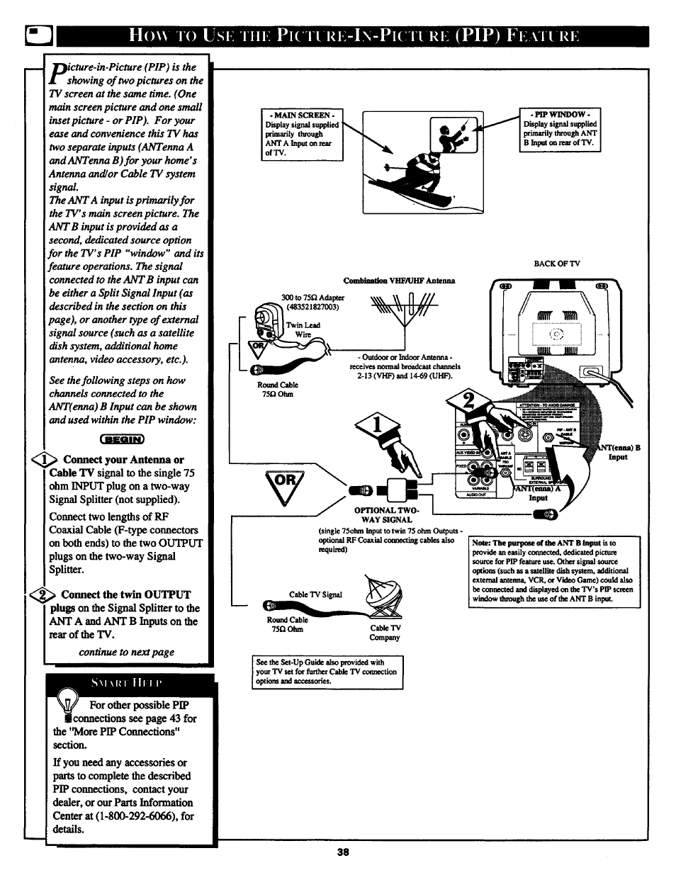 Picn, Pip) f | Philips MX3290B User Manual | Page 38 / 48