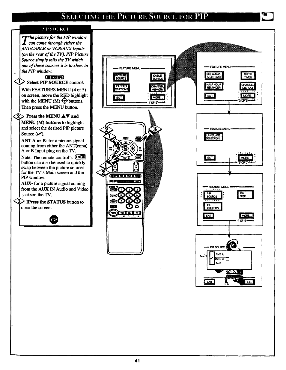 Ti\(; tmi: pic | Philips MX3290B User Manual | Page 41 / 48