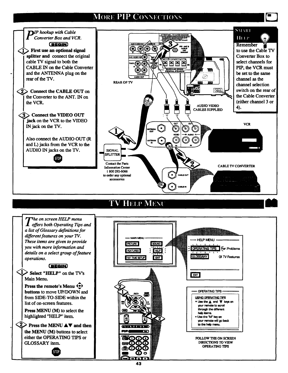 Tv h, I p m, Rio\s | Philips MX3290B User Manual | Page 43 / 48