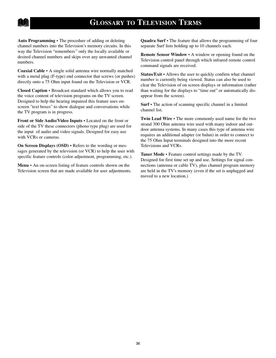 Philips 25PS40S99 User Manual | Page 36 / 40