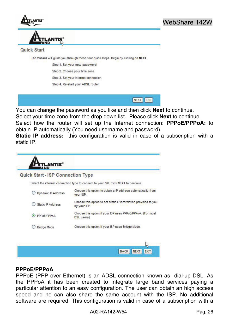 Webshare 142w | Atlantis Land A02-RA142-W54 User Manual | Page 36 / 97