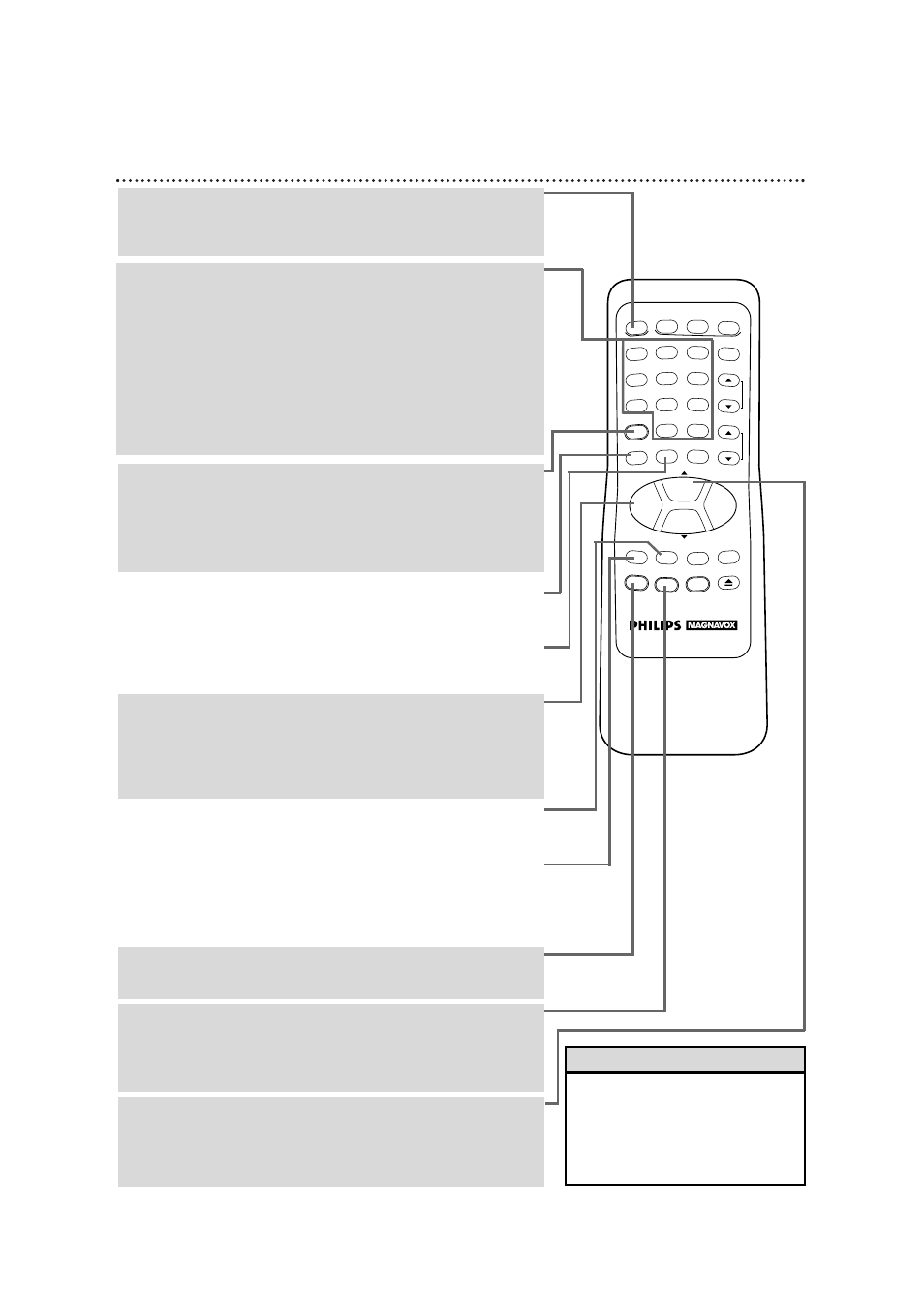 22 remote control buttons, Helpful hint | Philips VRX362AT99 User Manual | Page 22 / 56