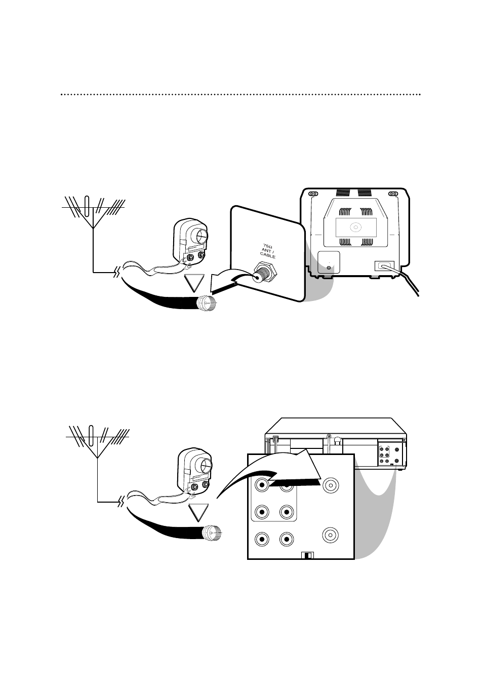 6 hookups without a cable box, Disconnect the antenna or cable from your tv | Philips VRX362AT99 User Manual | Page 6 / 56