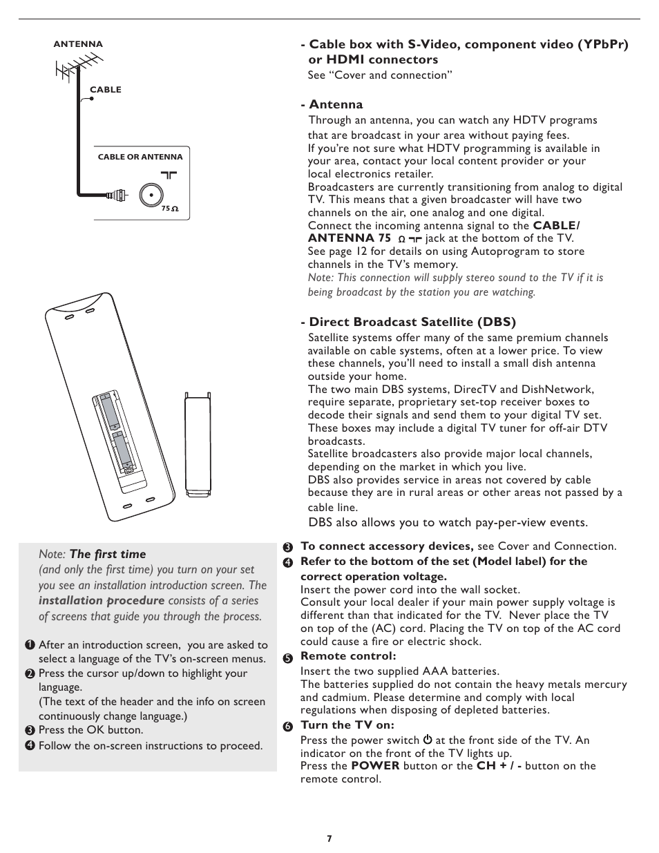 Philips digital widescreen flat TV 47PFL5422D 47" LCD Full HD 1080p with Digital Crystal Clear User Manual | Page 14 / 43