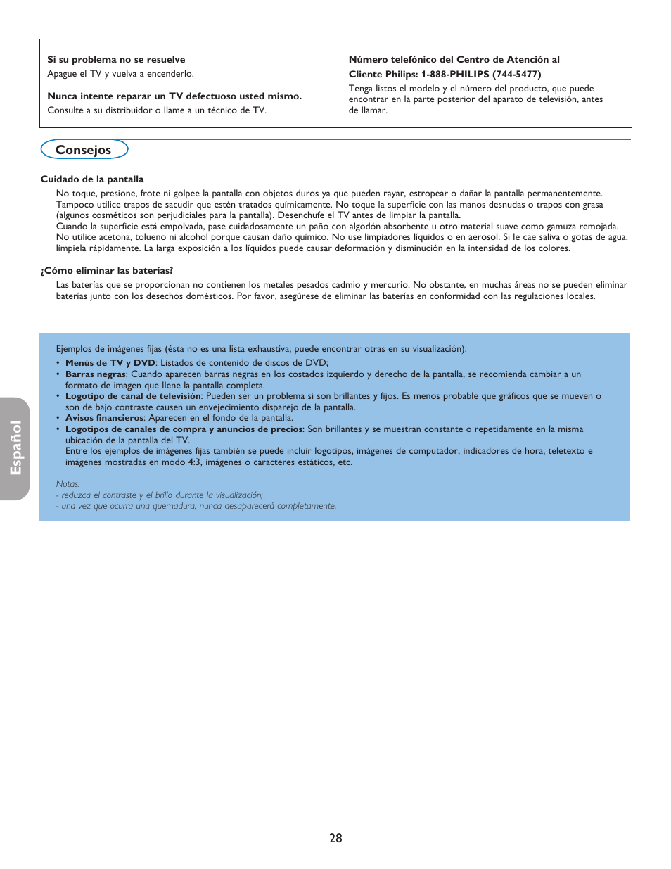 English française español | Philips 37PFL7332D-37 User Manual | Page 108 / 120