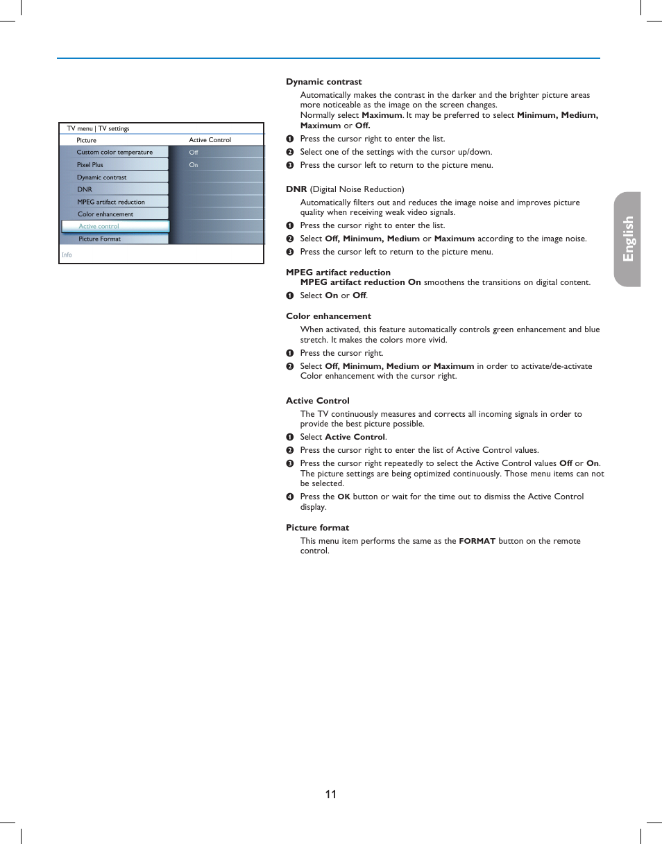 English française español | Philips 37PFL7332D-37 User Manual | Page 15 / 120