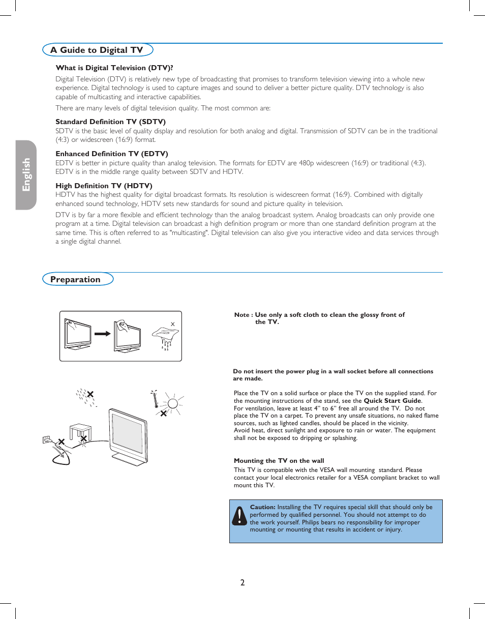 English française español | Philips 37PFL7332D-37 User Manual | Page 6 / 120