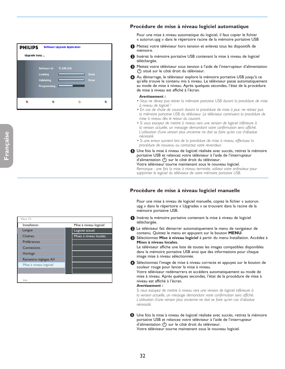 English française español | Philips 37PFL7332D-37 User Manual | Page 74 / 120