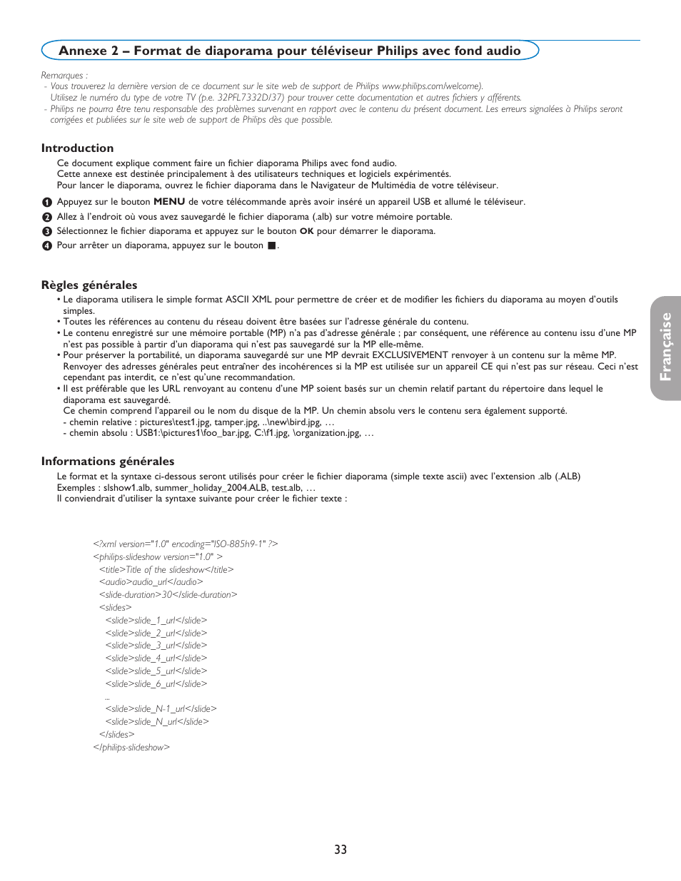 English française español | Philips 37PFL7332D-37 User Manual | Page 75 / 120