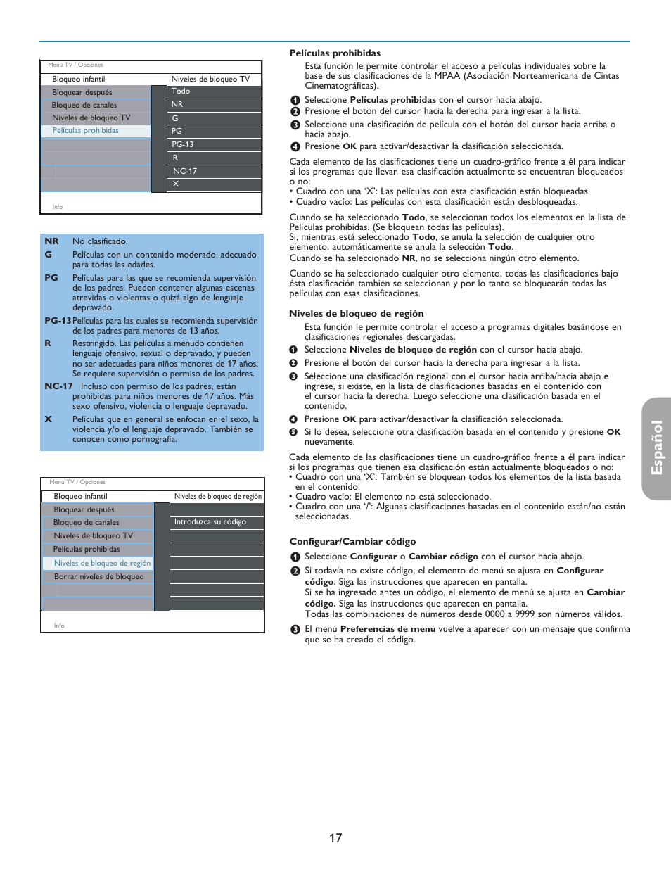 English française español | Philips 37PFL7332D-37 User Manual | Page 97 / 120