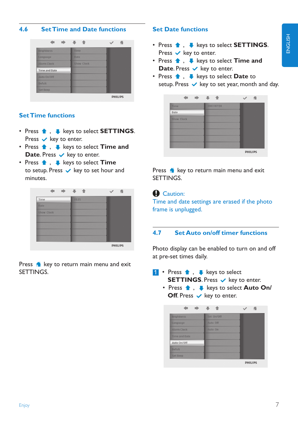 Philips 7FF2FPA-27E User Manual | Page 9 / 16