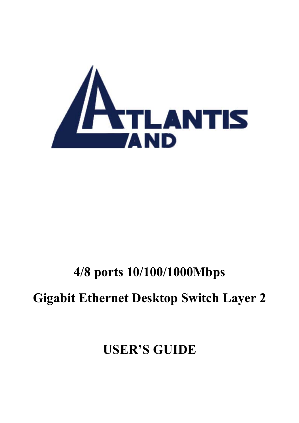 Atlantis Land A02-G4(8)/M2 User Manual | 17 pages