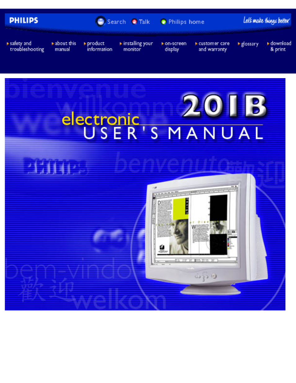 Philips 201B1074 User Manual | 93 pages