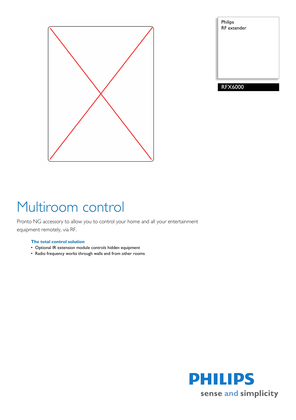 Philips RFX6000-01 User Manual | 2 pages