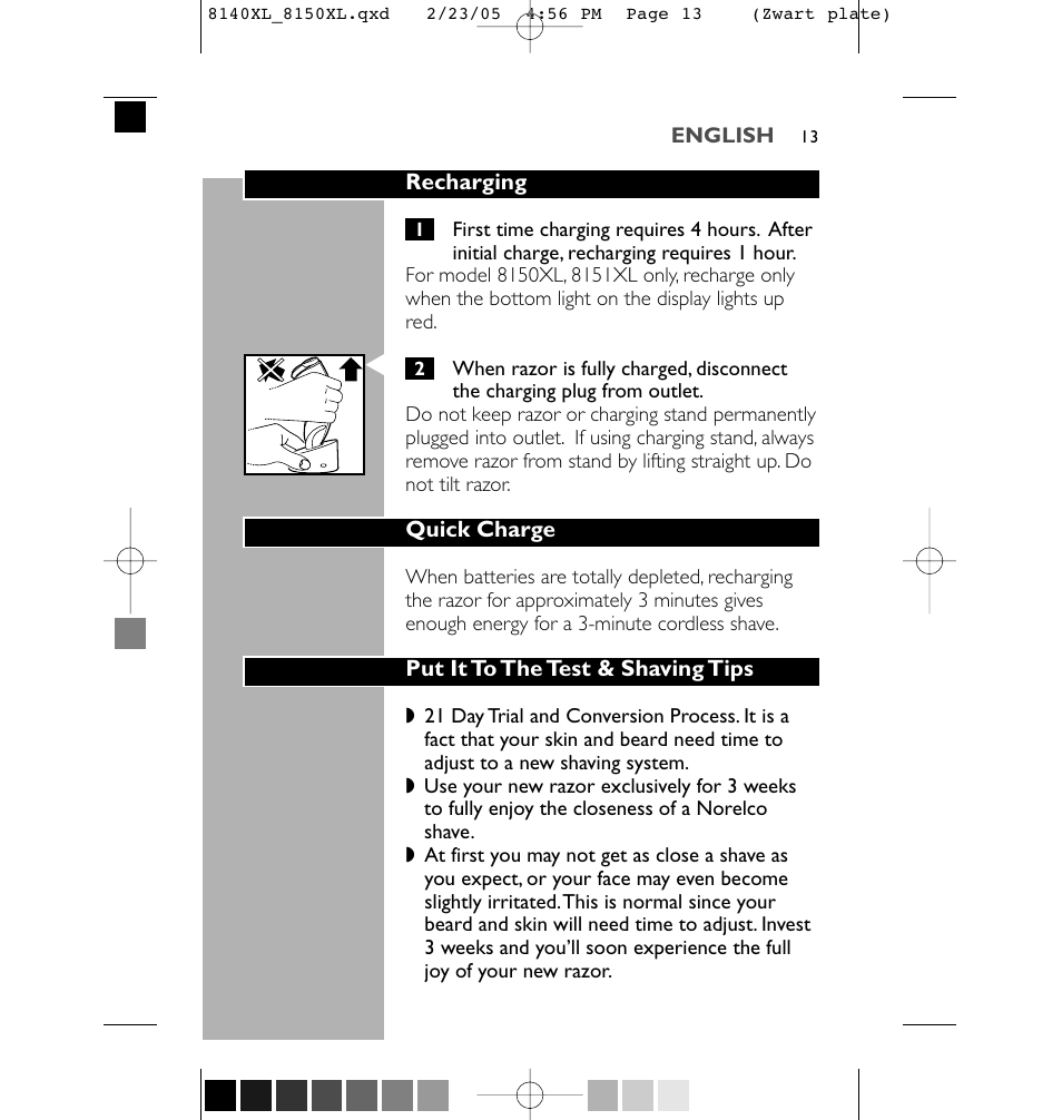 Philips 8150XL-43 User Manual | Page 13 / 48