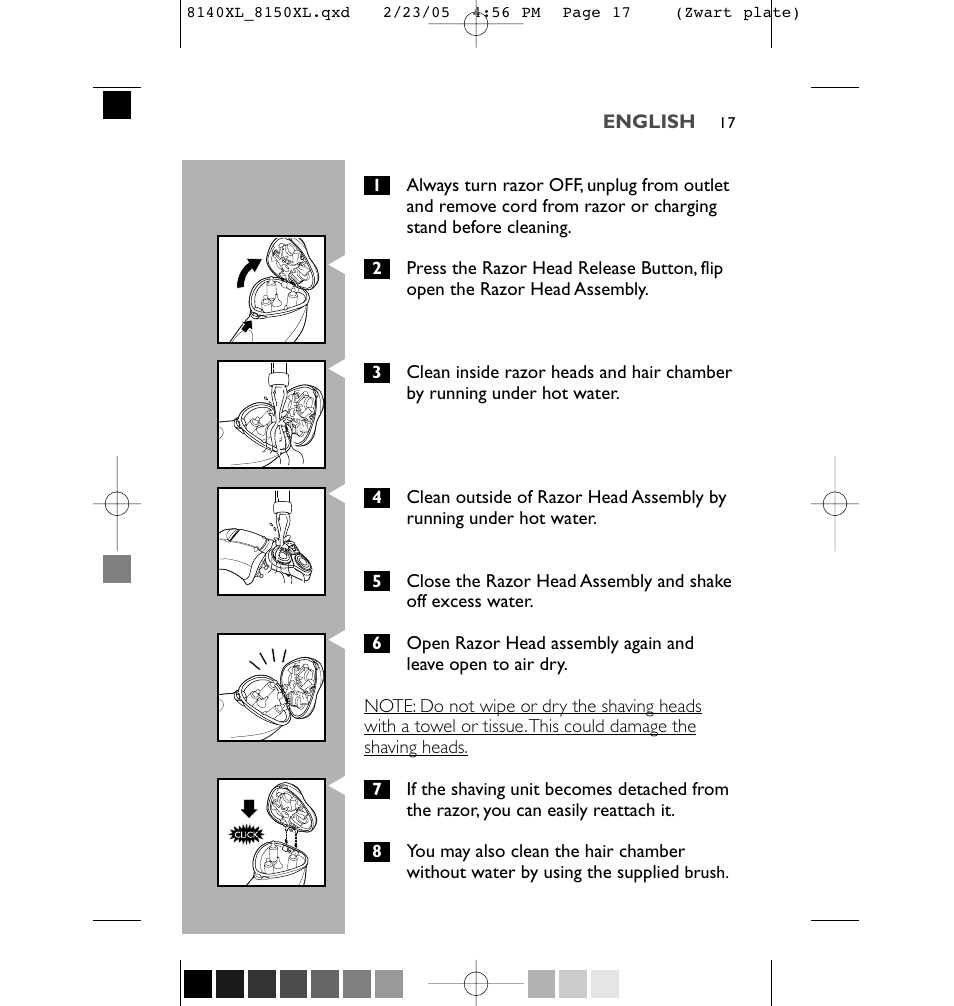 Philips 8150XL-43 User Manual | Page 17 / 48