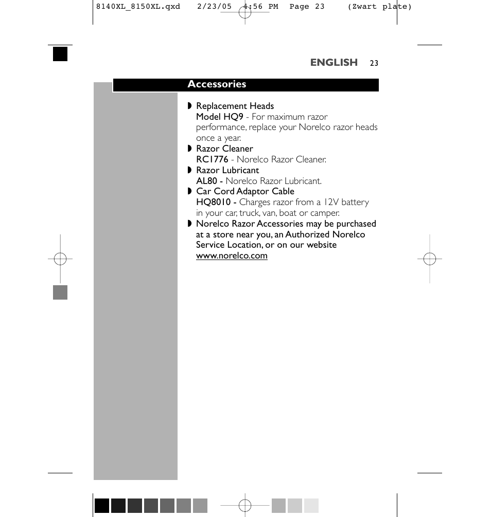 Philips 8150XL-43 User Manual | Page 23 / 48