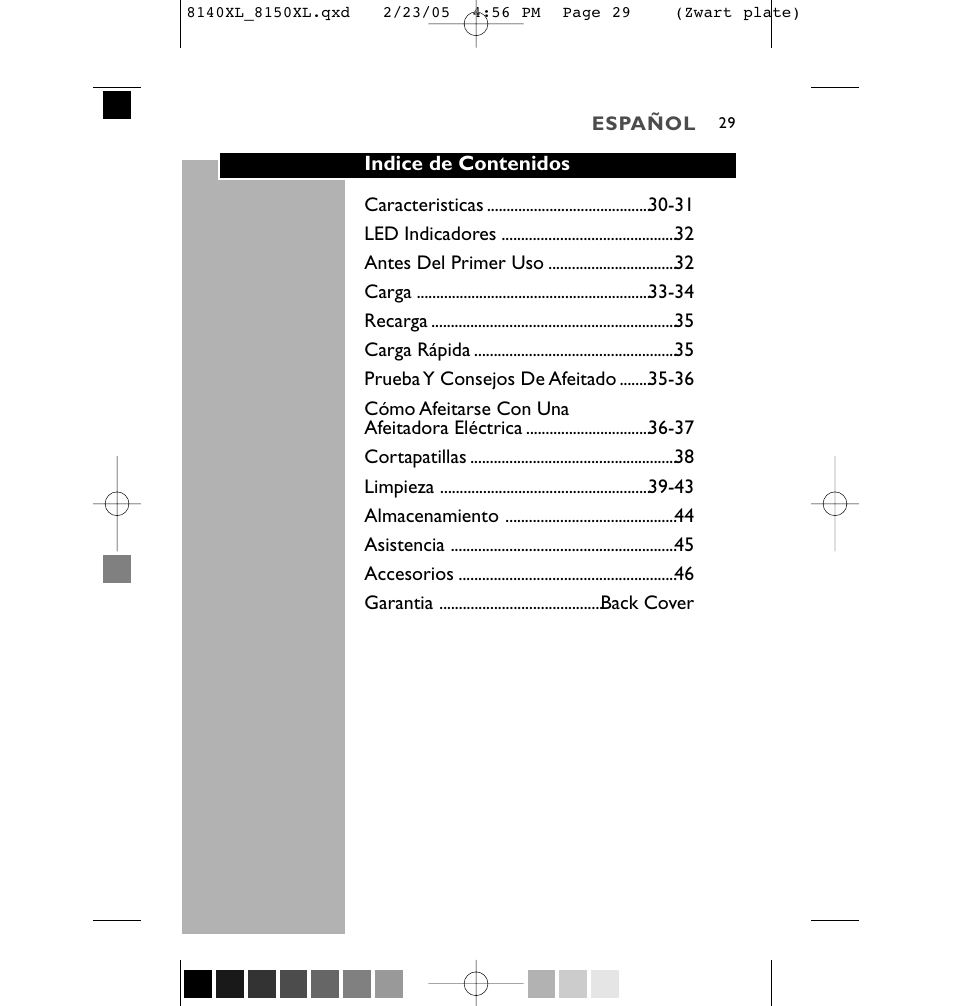 Philips 8150XL-43 User Manual | Page 29 / 48