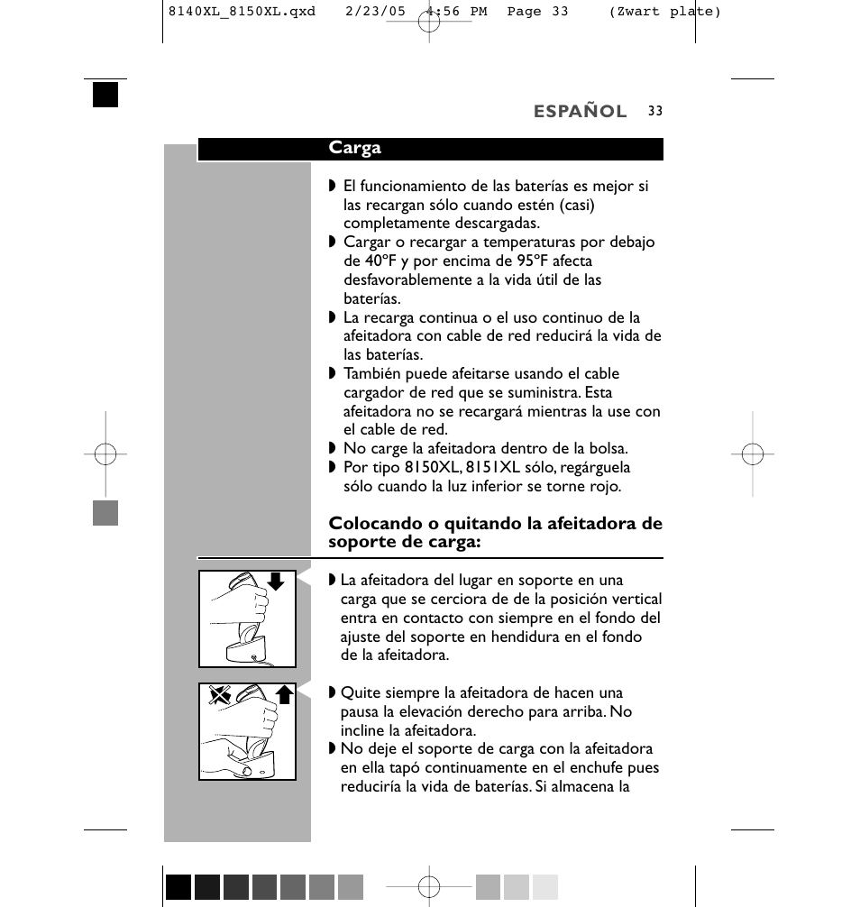 Philips 8150XL-43 User Manual | Page 33 / 48