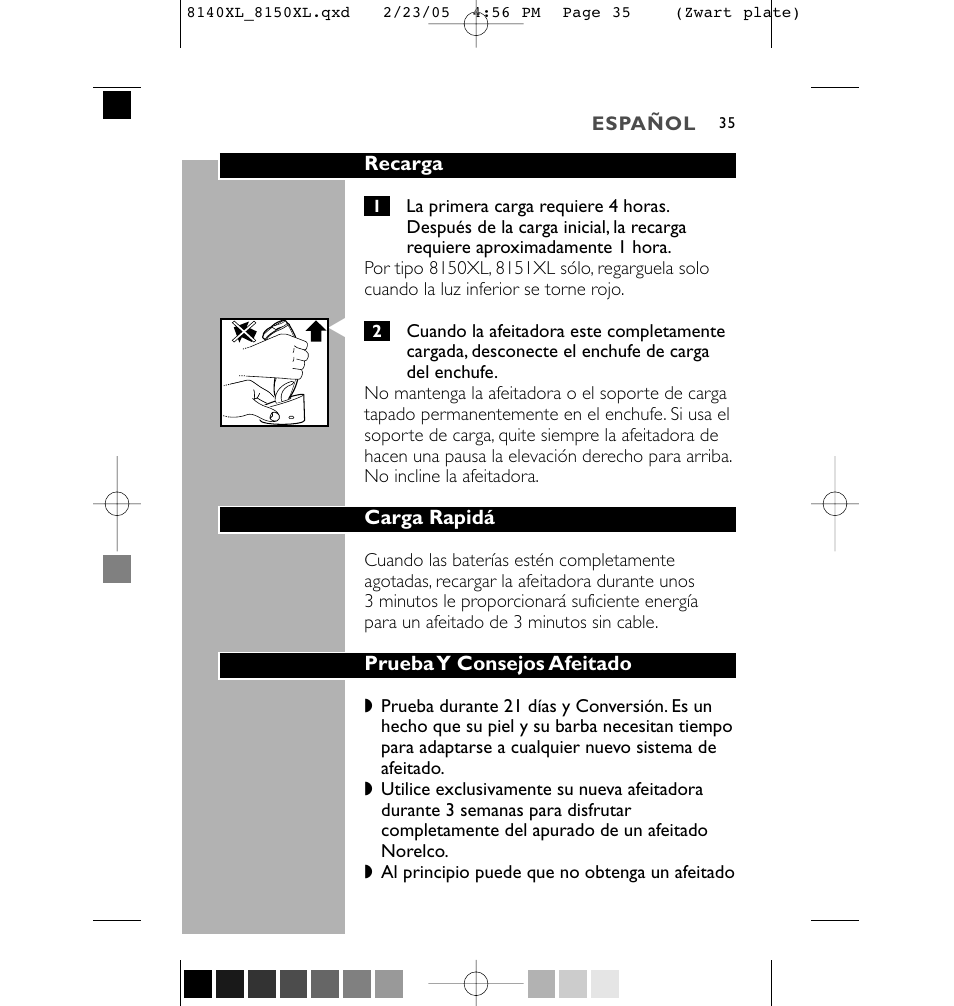 Philips 8150XL-43 User Manual | Page 35 / 48