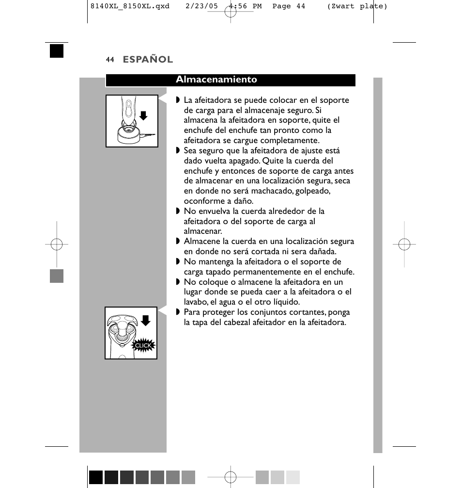 Philips 8150XL-43 User Manual | Page 44 / 48