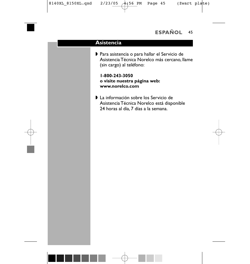 Philips 8150XL-43 User Manual | Page 45 / 48