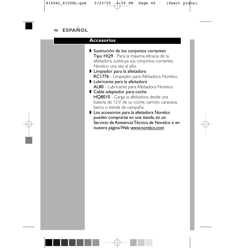 Philips 8150XL-43 User Manual | Page 46 / 48