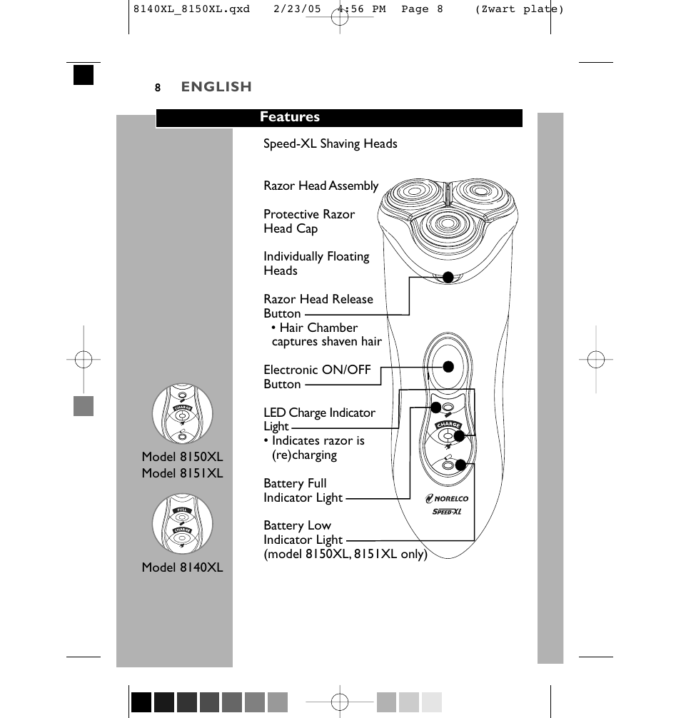 Philips 8150XL-43 User Manual | Page 8 / 48