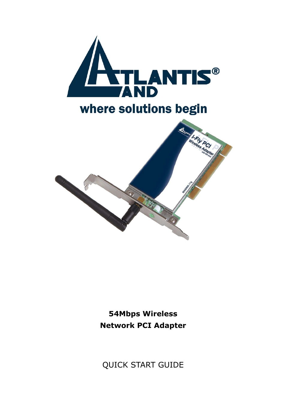 Atlantis Land 1066 A02-WP-54G GE01 User Manual | 5 pages